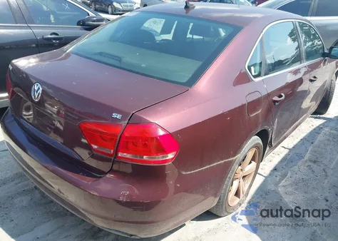 2013 Volkswagen Passat 2.5L Se from USA, damaged, VIN 1VWBP7A31DC139187